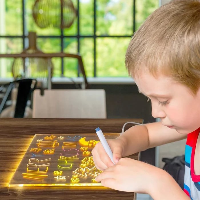 🖊️ Spark Creativity Instantly - ✨ Acrylic LED Message Board - For Vibrant. Endless Expression!