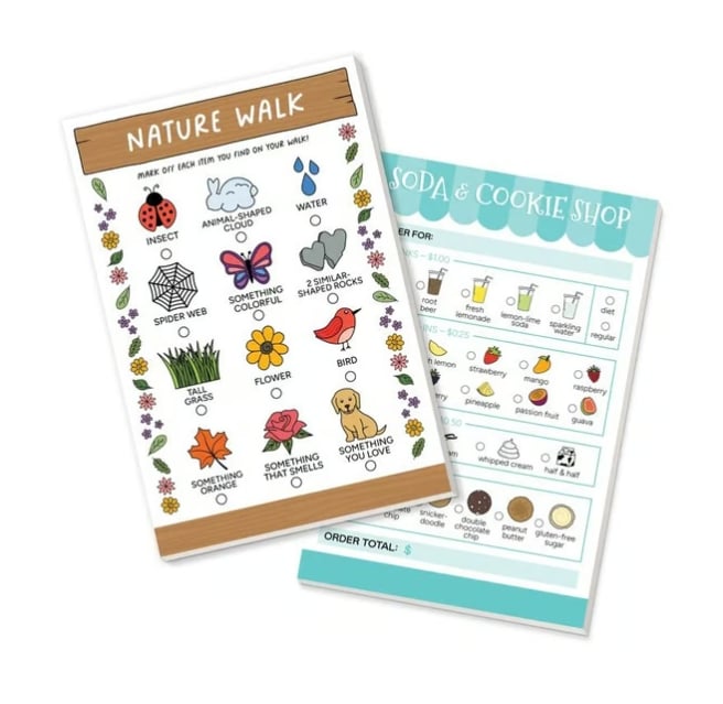🥳 Pretend Play Notepads | 2-Pack | 40 Pages Each ✨