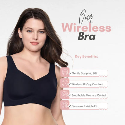 Cilifer®🎉Plus Size Wireless Bra -Seamless Full Coverage T-Shirt Bra