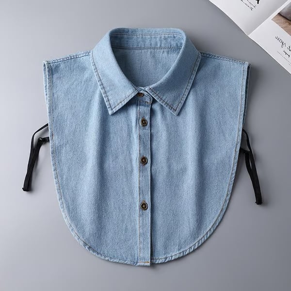 🔥Last Day 49% OFF 🔥 Denim False Collar – The Ultimate Layering Essential for Women 👕✨