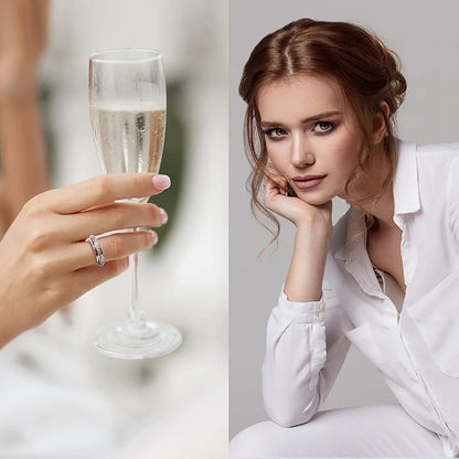 🎁Sparkling Spinning Ring. Relieves Anxiety. Symbolizes Vows & Luck. Waterproof & Fade-Resistant