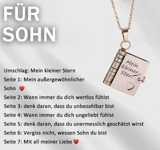 🎁💗My little star book necklace for daughter & son. birthday gift. graduation jewelry of love