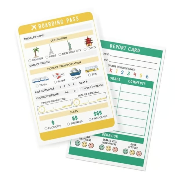 🥳 Pretend Play Notepads | 2-Pack | 40 Pages Each ✨