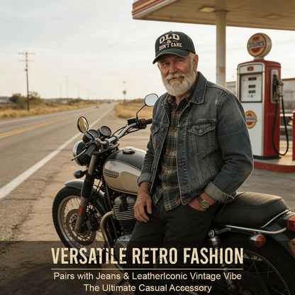 🧢2026 New Year Hot Sale 49% OFF 🔥Vintage DistressedOLD & DON'T CARECap