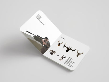 🦌 Whitetail. Whitetail. What Do You See? — Rounded-Corner & Reinforced Children's cards for the Hunting Family by Mueller Optics