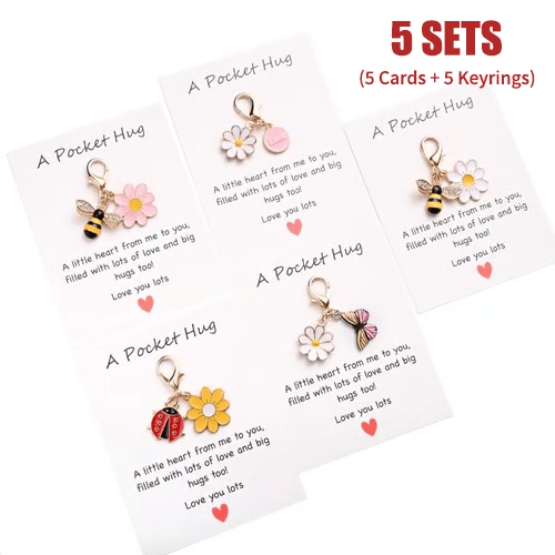 🐝5 Sets(5 Card+5 keyring)