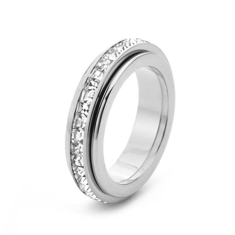 🎁Sparkling Spinning Ring. Relieves Anxiety. Symbolizes Vows & Luck. Waterproof & Fade-Resistant