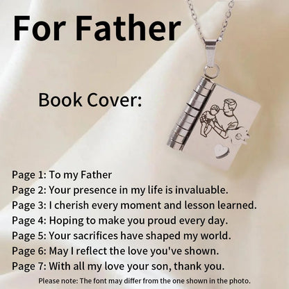 🎁💗My little star book necklace for daughter & son. birthday gift. graduation jewelry of love