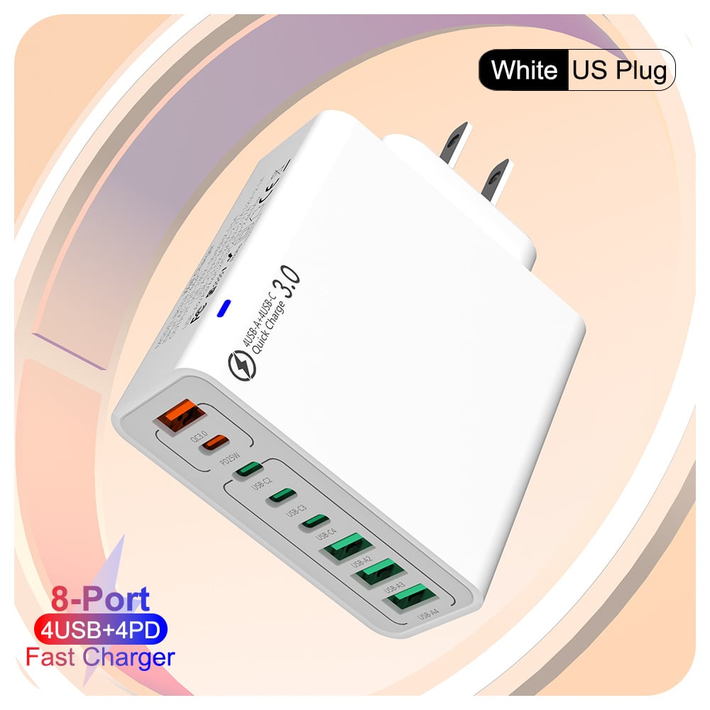 🔥🔥8 in 1 Waterproof Ports USB Fast Charger