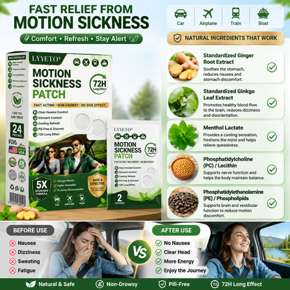 Motion sickness patch