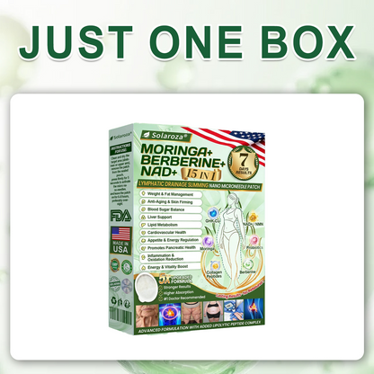 FDA Registered & GMP Certified  | 🧑‍⚕️🩺 lyyeto® Moringa & Berberine 10-IN-1 Advanced NanoMicroneedle Patch |  Backed by Scientific Evidence |10-in-1 Formula | Results in 5 Days🚀