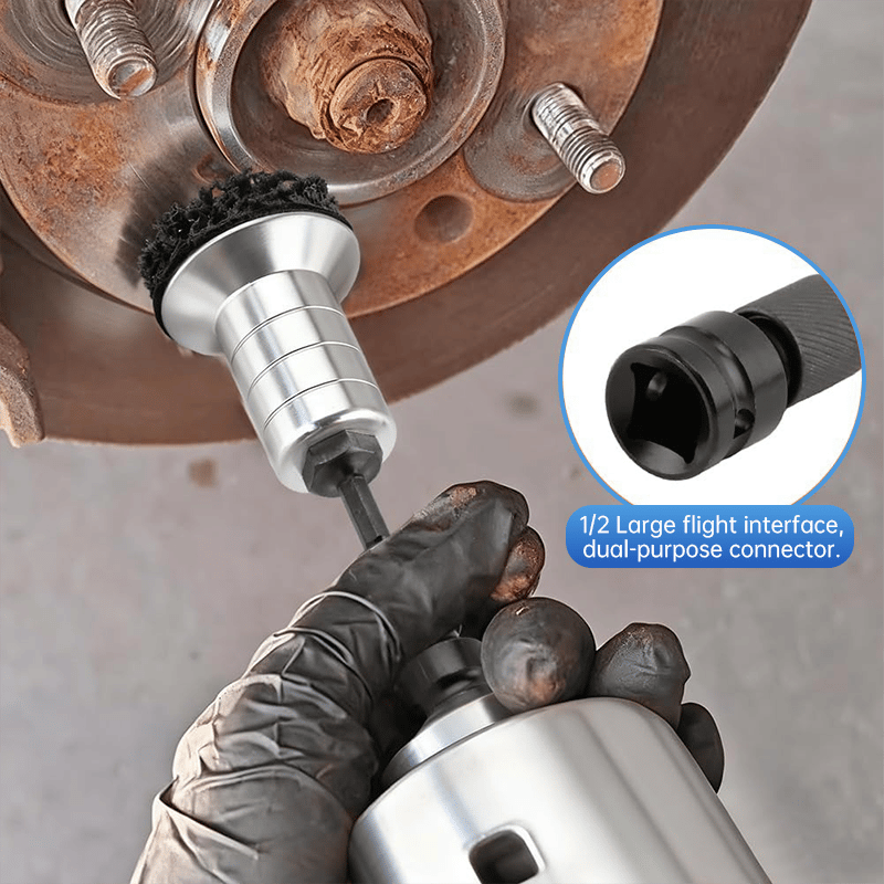Cilifer®Pro-Grade Wheel Hub & Stud Resurfacing Kit | Rust Removal Attachment