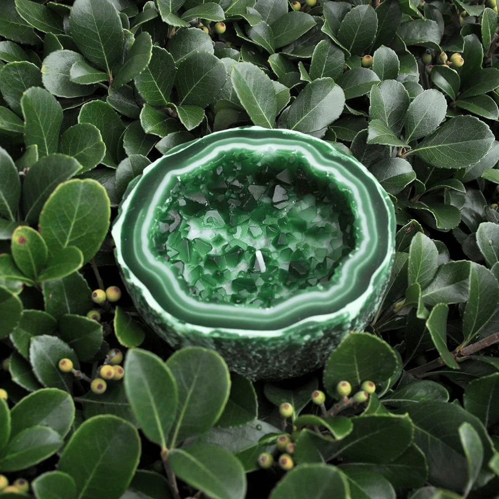 Malachite Candle