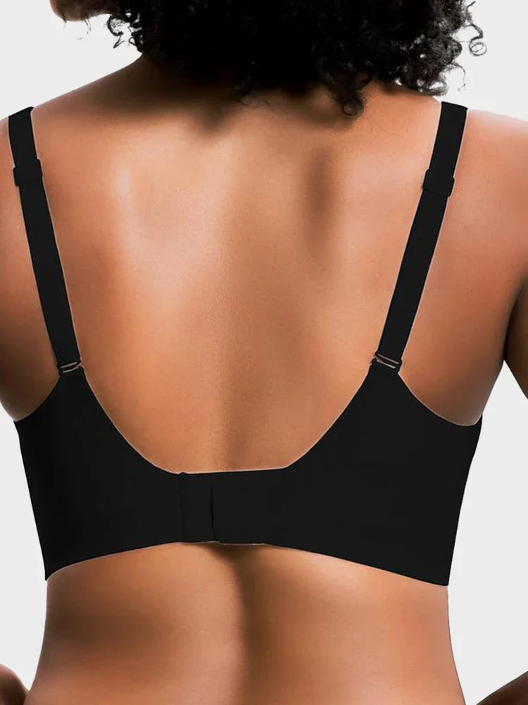 Women's Seamless Wireless Deep V T-Shirt Bra