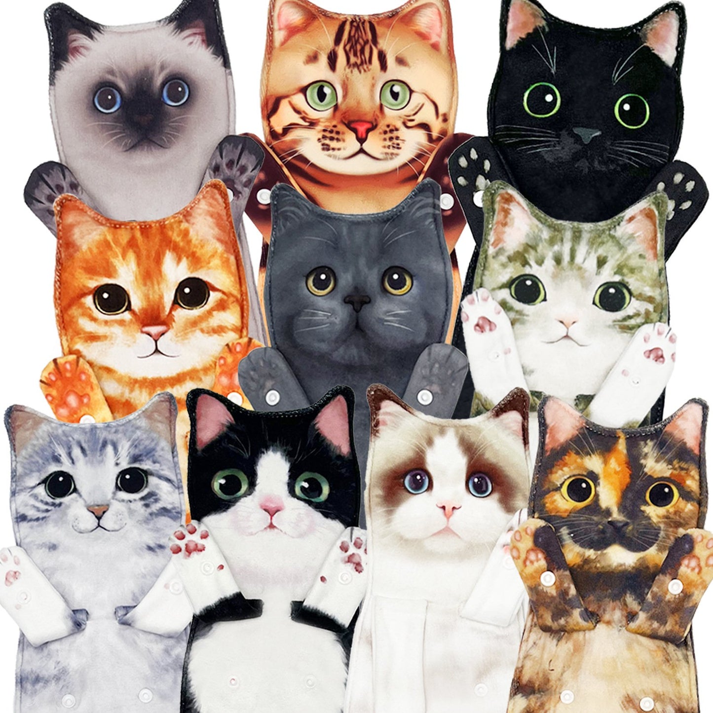 🎁 Early Christmas Sale — 🎅 Funny Cat Hand Towels