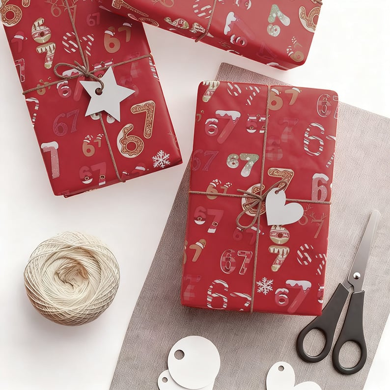 🔥LAST DAY 50% OFF - 🎁67 Meme Christmas Gift Wrap – Wrap Your Presents in Viral Holiday Fun 🎄