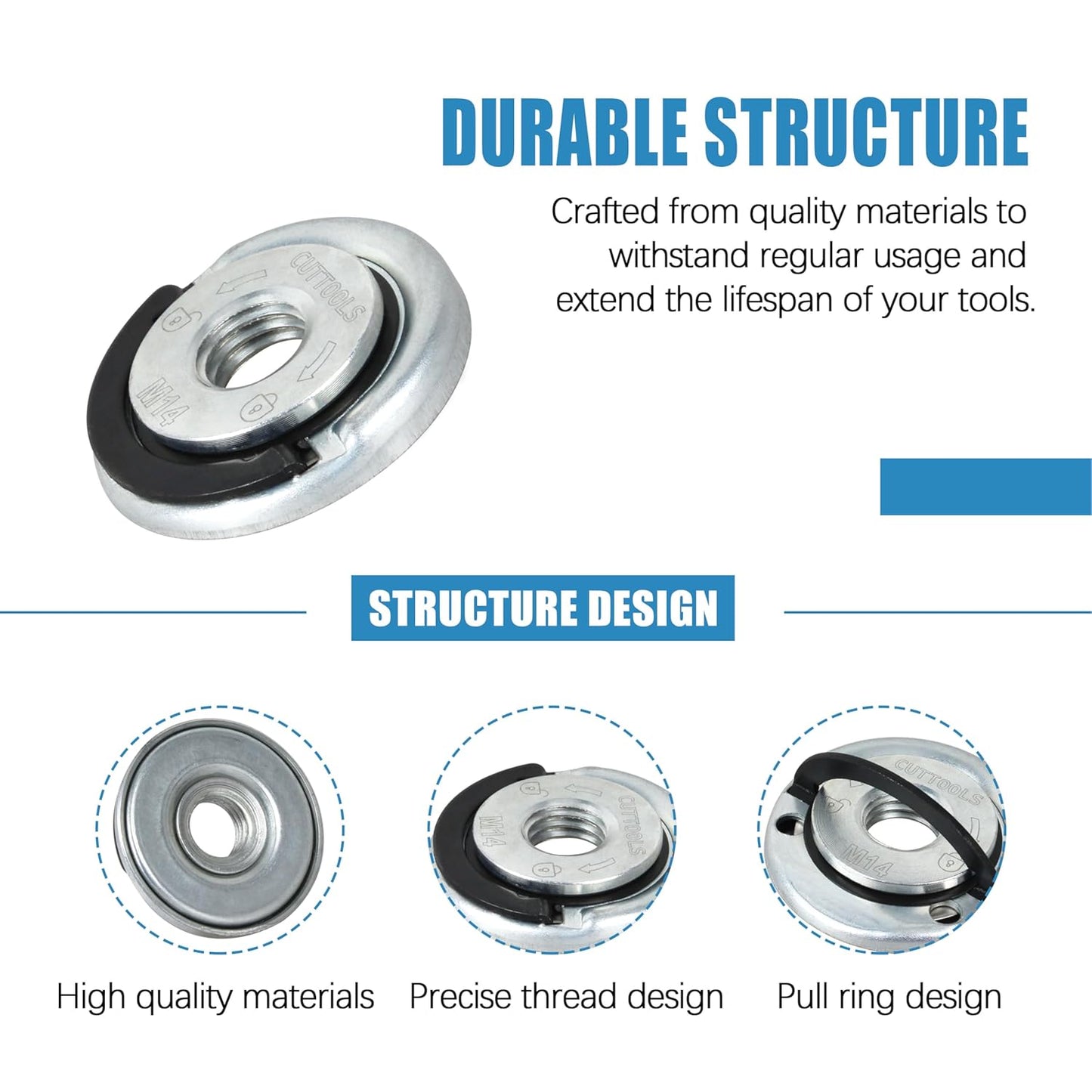 Angle Grinding Tool Flange Nut🔧. 1 SET(2 PCS)