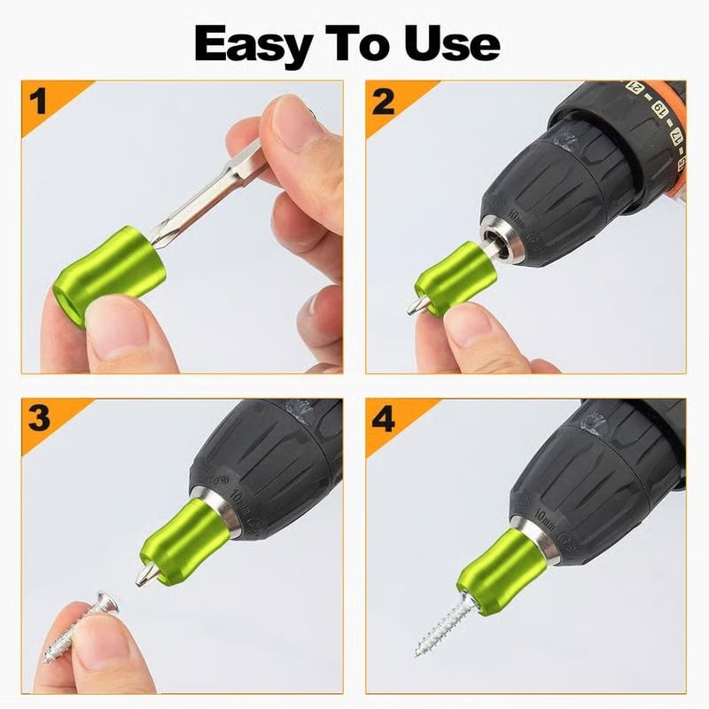 The Quantum Grip Strong Magnetic Screw Ring. 1/4 Inch/6.35mm Universal Magnetic Screw Ring Head