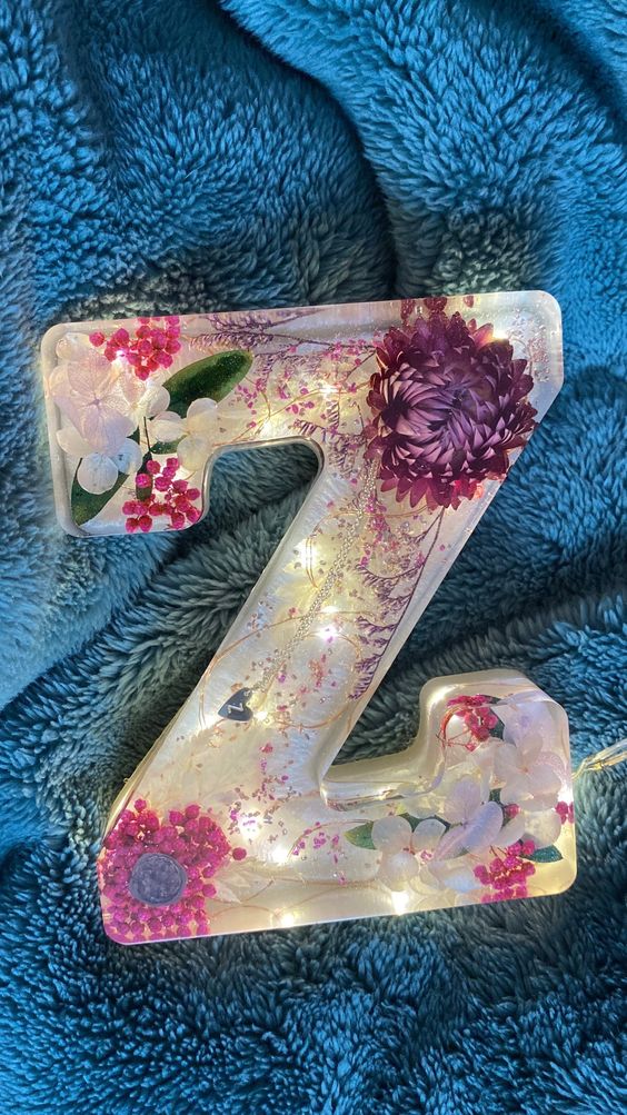 🌸 Flowers Resin Night Light