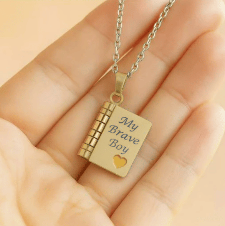🎁💗My little star book necklace for daughter & son. birthday gift. graduation jewelry of love