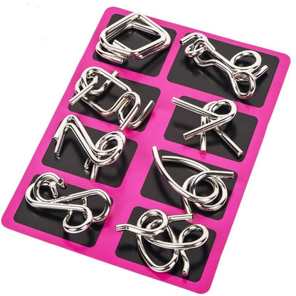 🔥Metal Puzzle Ring.Educational intellectual Toys IQ Toys.Metal Brain teaser Puzzles