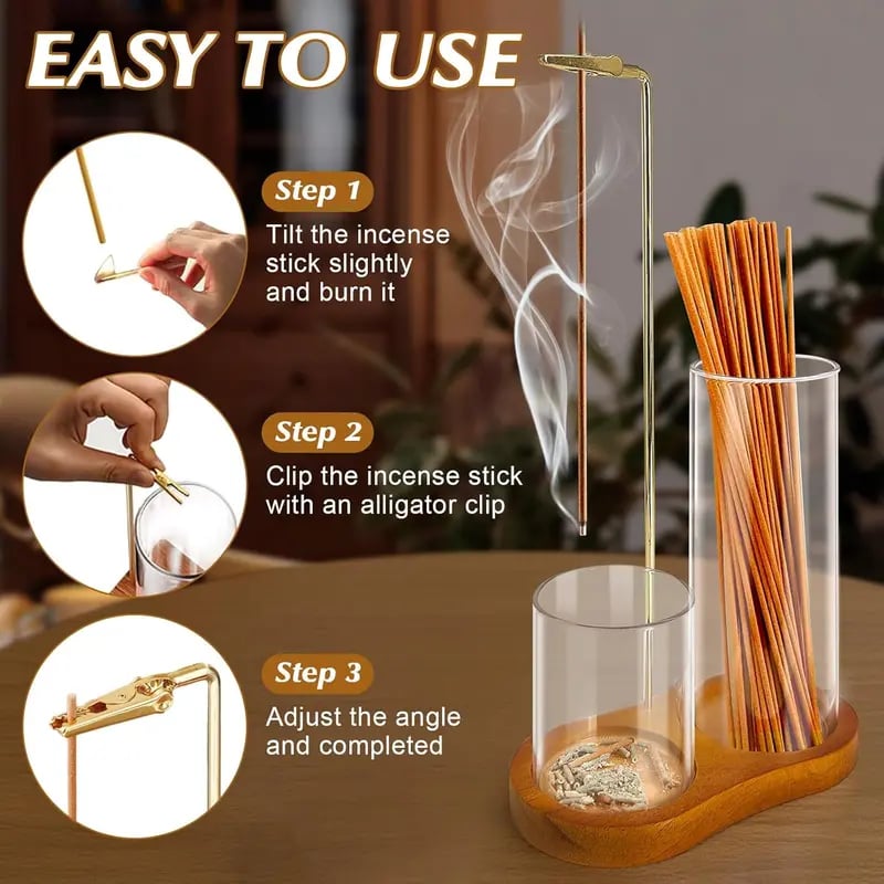 Cilifer®2 in 1 Incense & Candle Holder(Fragrance-free)