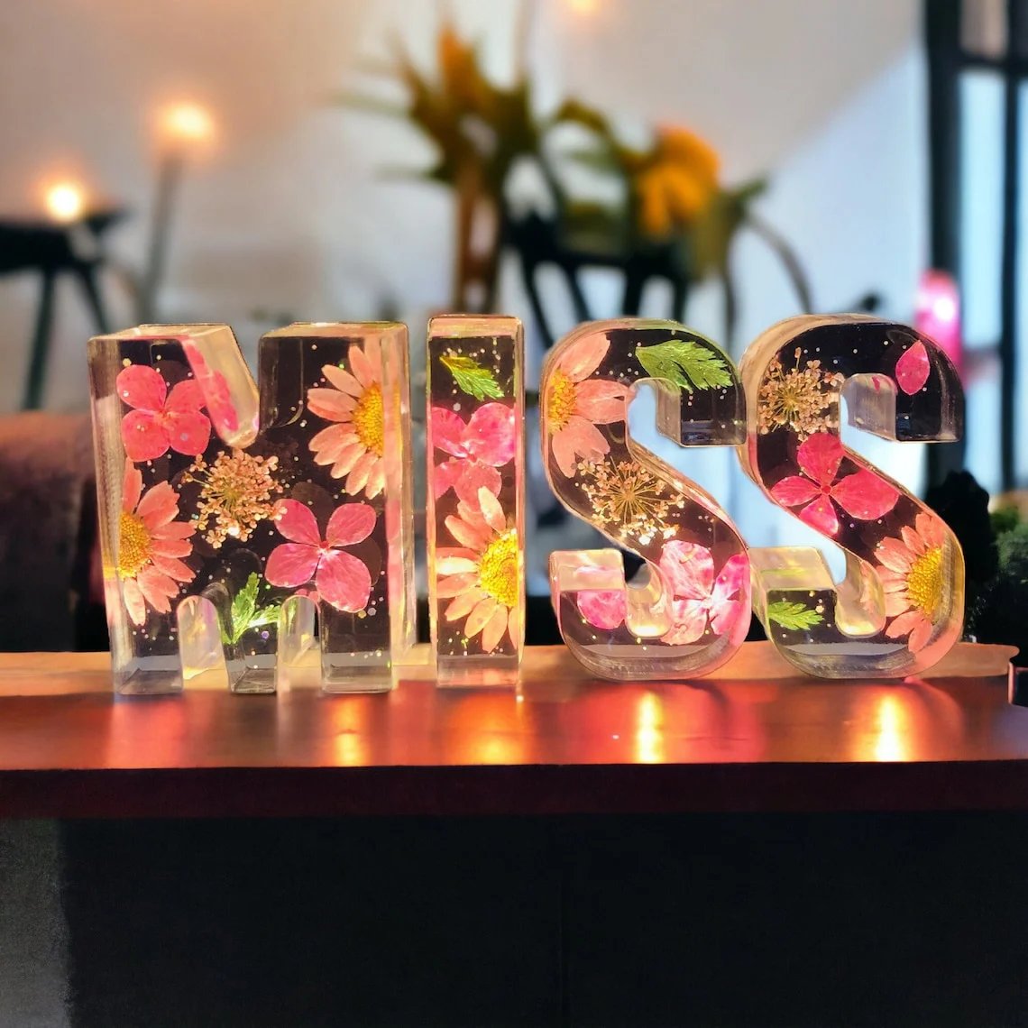 🌸 Flowers Resin Night Light
