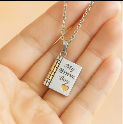 🎁💗My little star book necklace for daughter & son. birthday gift. graduation jewelry of love