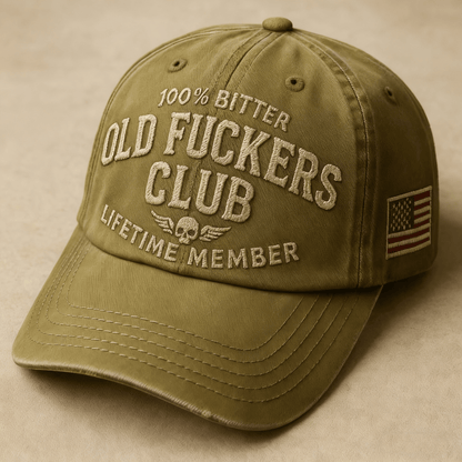 🔥 2026-BUY 2 GET 1 FREE🧢 Own Your Attitude! Vintage 'Old F*ckers Club' Hat 😎🔥 Perfect Gag Gift with Bold Style! 🎁