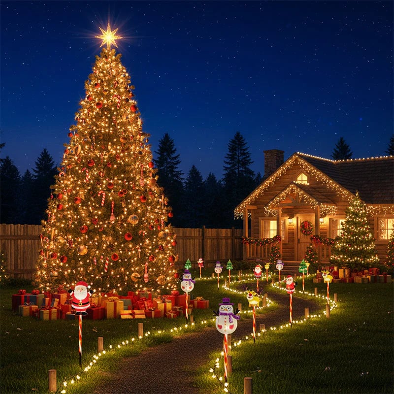 🎄🎁6-pack of moving Christmas lights