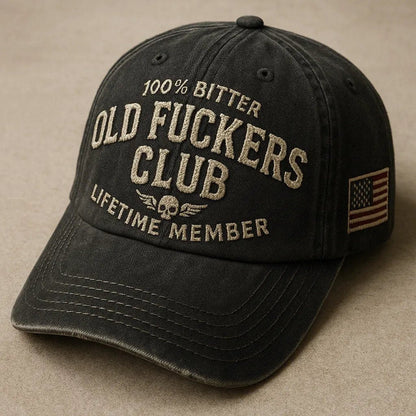 🔥 2026-BUY 2 GET 1 FREE🧢 Own Your Attitude! Vintage 'Old F*ckers Club' Hat 😎🔥 Perfect Gag Gift with Bold Style! 🎁