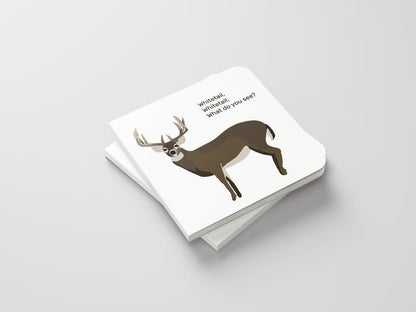 🦌 Whitetail. Whitetail. What Do You See? — Rounded-Corner & Reinforced Children's cards for the Hunting Family by Mueller Optics