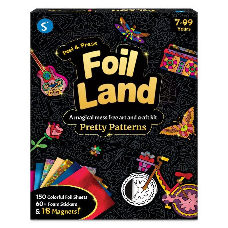 🏆Flash Sale⚡ 50K+ SOLD!💥Foil Art & Craft Activity 🤲💓No Mess Art Kit