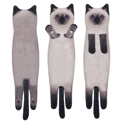 🎁 Early Christmas Sale — 🎅 Funny Cat Hand Towels