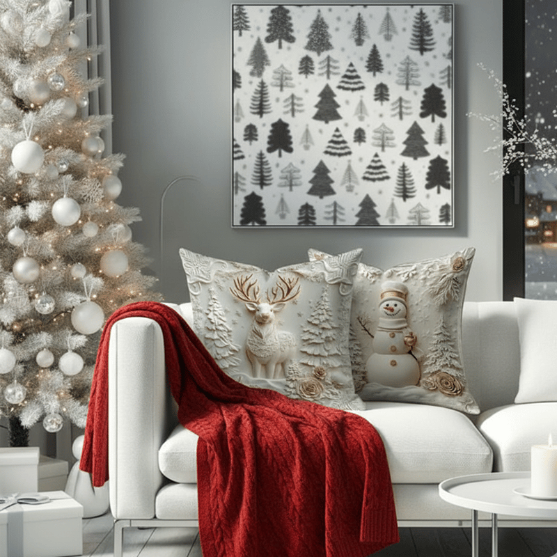 🔥Christmas Themed Cushion Cover