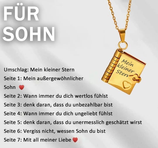 🎁💗My little star book necklace for daughter & son. birthday gift. graduation jewelry of love