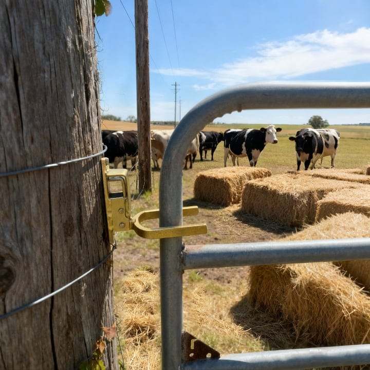Cilifer®Instant Locking Gate Latch – Prevents Cattle. Sheep & Horses From Escaping
