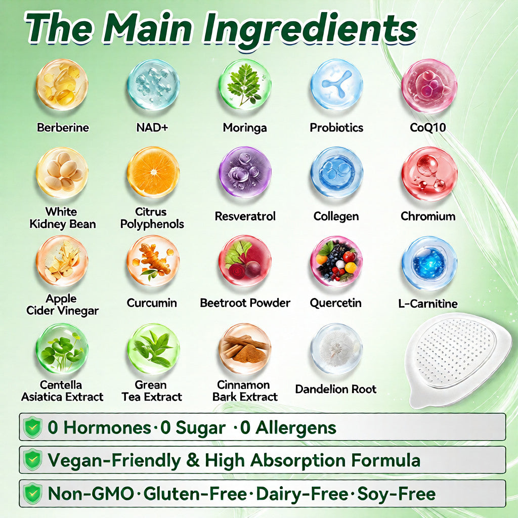 FDA Registered & GMP Certified  | 🧑‍⚕️🩺 lyyeto® Moringa & Berberine 10-IN-1 Advanced NanoMicroneedle Patch |  Backed by Scientific Evidence |10-in-1 Formula | Results in 5 Days🚀