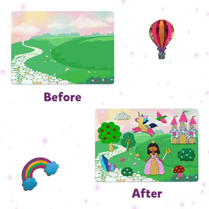 🏆Flash Sale⚡ 50K+ SOLD!💥Foil Art & Craft Activity 🤲💓No Mess Art Kit