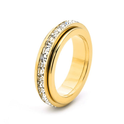 🎁Sparkling Spinning Ring. Relieves Anxiety. Symbolizes Vows & Luck. Waterproof & Fade-Resistant