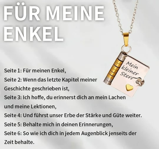 🎁💗My little star book necklace for daughter & son. birthday gift. graduation jewelry of love