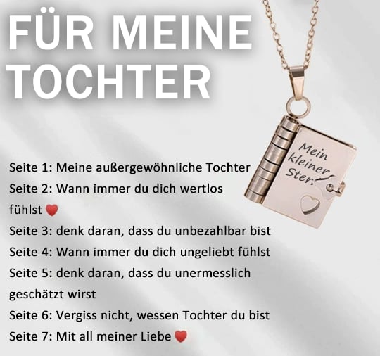 🎁💗My little star book necklace for daughter & son. birthday gift. graduation jewelry of love