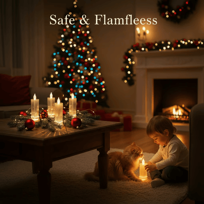 🕯️LED Crystal Candle Lights(4pcs in 1 set)