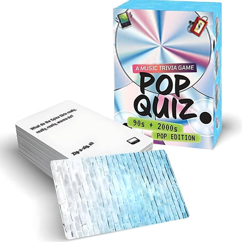90s & 00s Music Game Cards | Lyrics Pop Quiz Pop Quiz 90s & 2000s Edition Music Trivia Game🎤