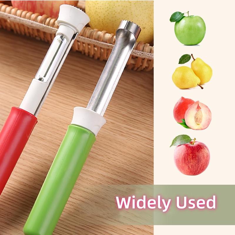 2-in-1 Apple Corer & Peeler 🍎🔪  Stainless Steel Fruit Tool  . Must-Have Kitchen Gadget ✨