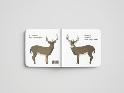 🦌 Whitetail. Whitetail. What Do You See? — Rounded-Corner & Reinforced Children's cards for the Hunting Family by Mueller Optics