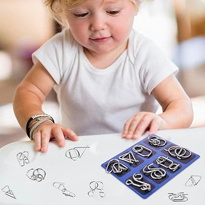 🔥Metal Puzzle Ring.Educational intellectual Toys IQ Toys.Metal Brain teaser Puzzles