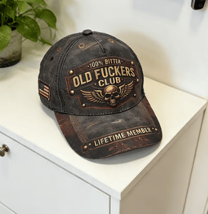 Old Fuckers Club Vintage Baseball Cap