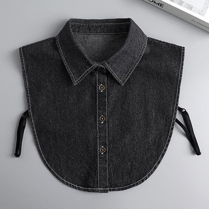 🔥Last Day 49% OFF 🔥 Denim False Collar – The Ultimate Layering Essential for Women 👕✨