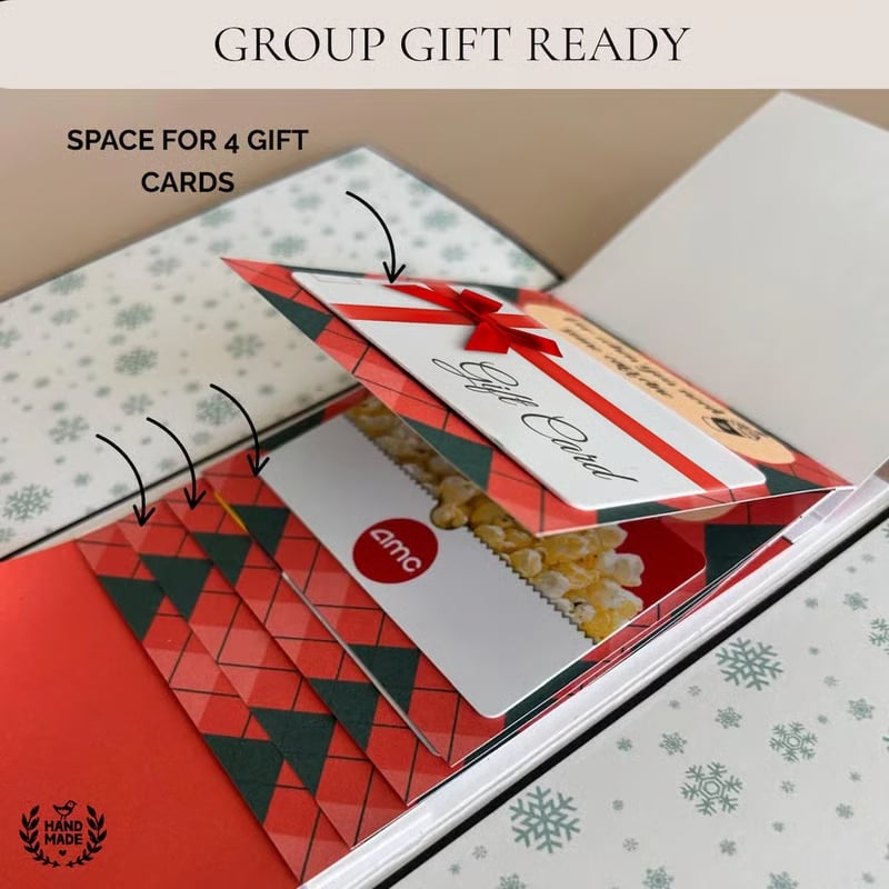 🏆Flash Sale⚡ 50K+ SOLD! Almost Gone-🎅Handmade Christmas gift card booklet